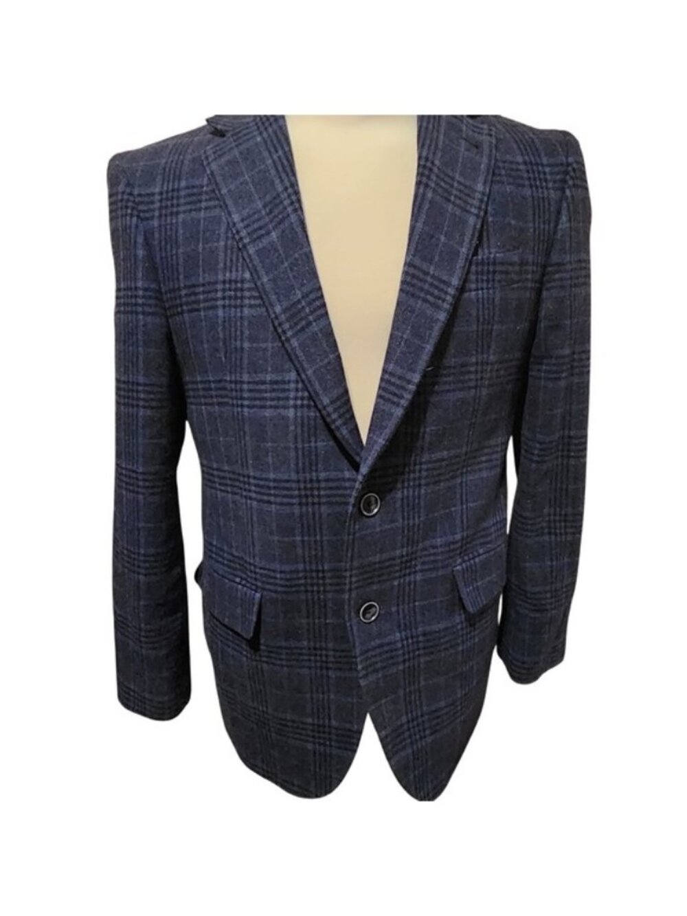 Joseph Abboud Men's Plaid Blazer Sport Coat Wool Blend Lanificio Campore Italy